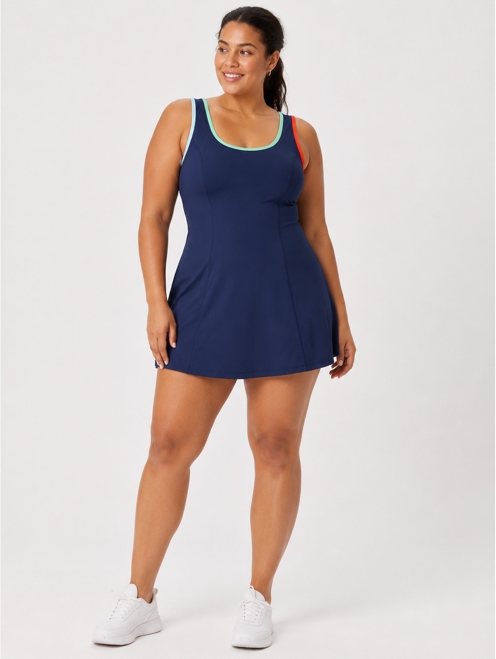 Beach Riot Amaris Tennis Dress Cape Cod Colorblock Navy XL NWT